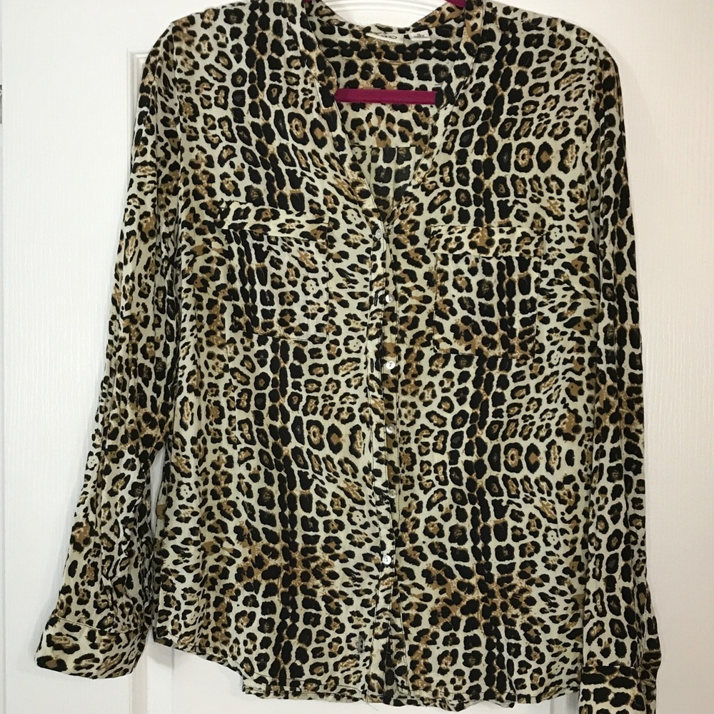 Cato Cheetah Blouse